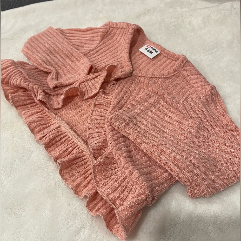 Baby girl pink cardigan